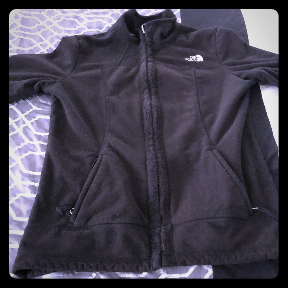North face fleece-lined jacket